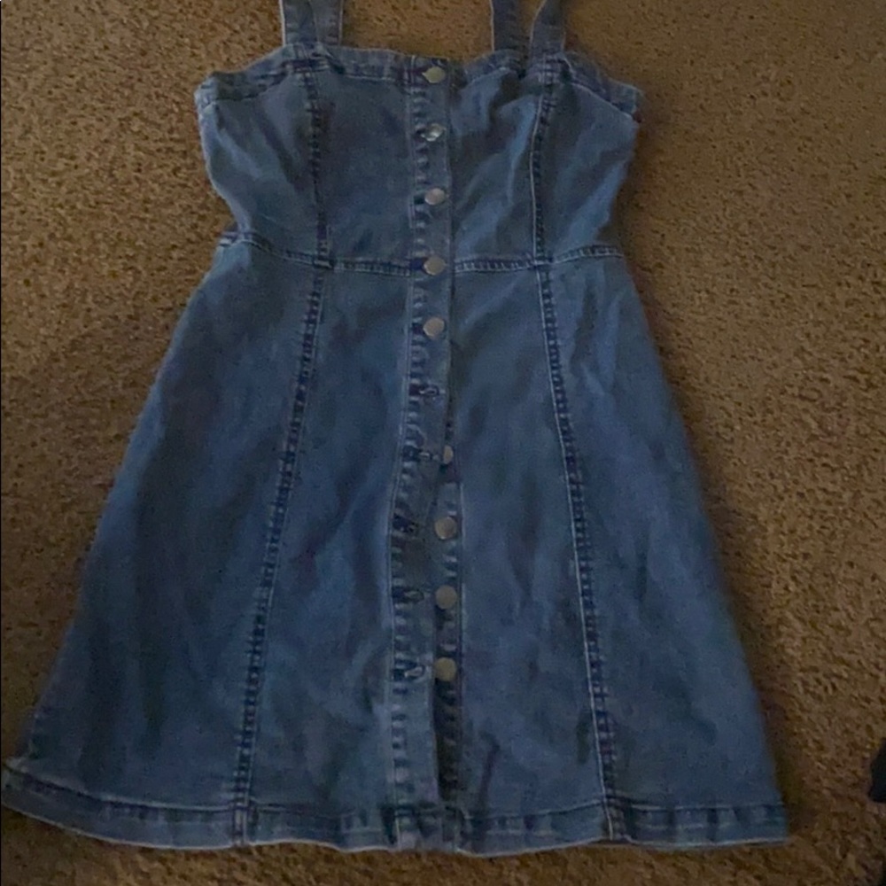 Jean jumper button down